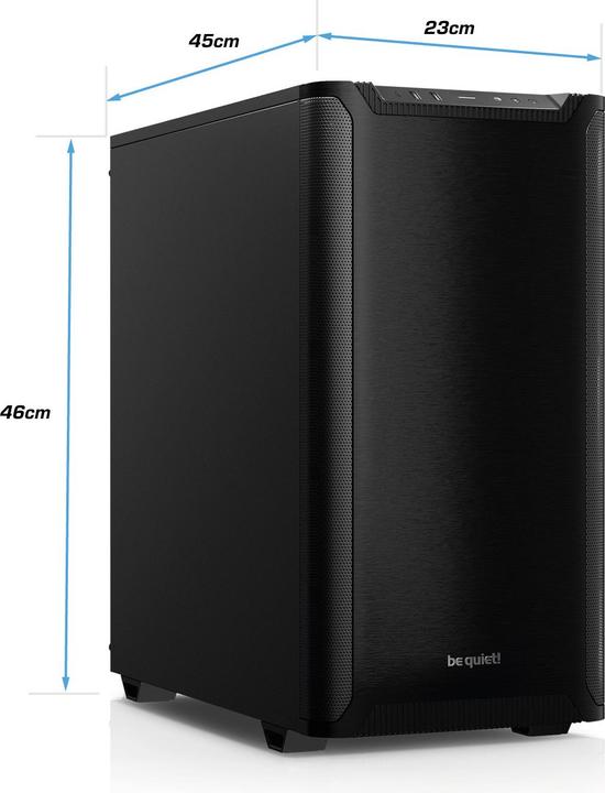 Actual product image Kiebel Gaming PC Silent Nighthunter AMD Ryzen 5 5500, 16GB DDR4, NVIDIA RTX 3060 12 GB, 1TB SSD, Windows 11 (ATX)