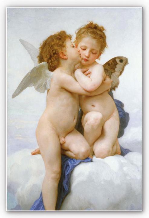 Produktbild Trenddeko Bouguereau - Der erste Kuss (70 x 100 cm)