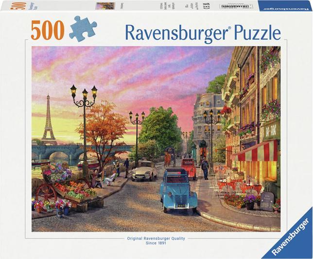 Actual product image Ravensburger Jigsaw puzzle Evening mood in Paris, 500 pieces. (500 pieces)