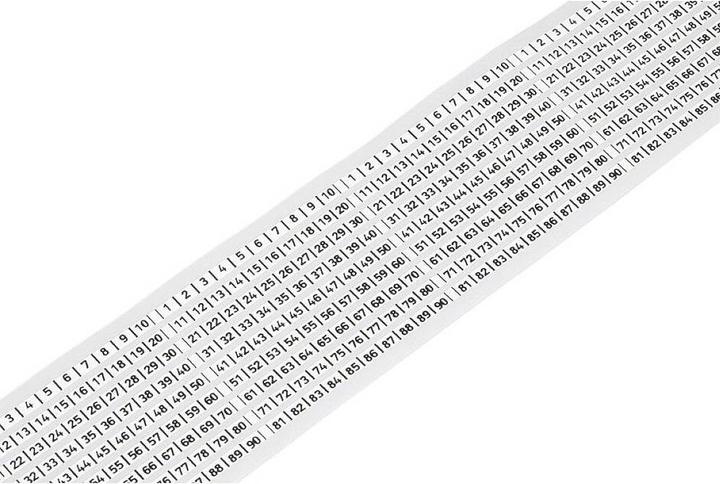 Image du produit Wago 210-831 Étiquettes pour imprimantes à transfert thermique Type de montage : adhésif Blanc