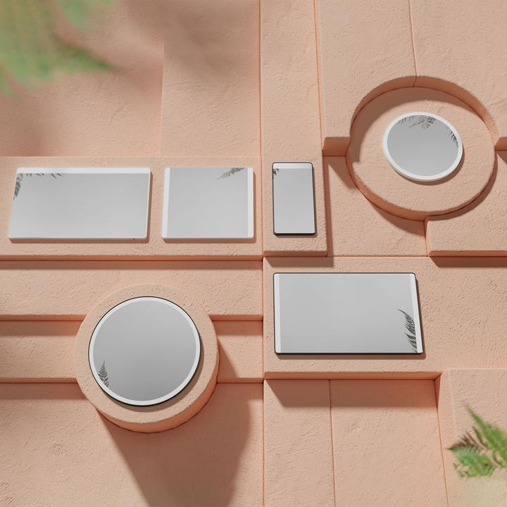 Produktbild hansgrohe Xarita Lite Q Spiegel, seitliche LED-Belechtung, 800x30x700mm, Wandschalter