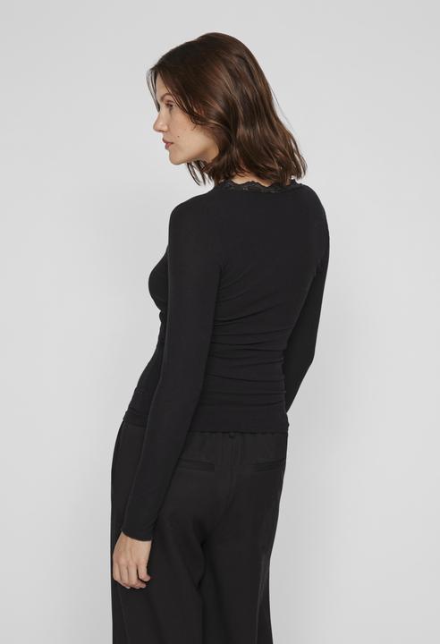Actual product image Vila Round neck top with long sleeves (S)