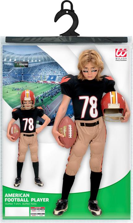 Image du produit Widmann AMERICAN FOOTBALL PLAYER (T-shirt rembourré, pantalon rembourré), 128 cm / 5-7 Years (128)
