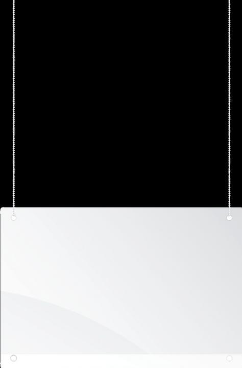 Actual product image Franken Divider with Ceiling Acrylic (65 cm, 100 cm)