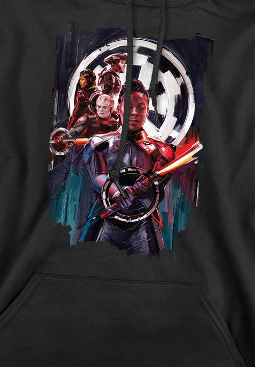 Actual product image Star Wars Mens Inquisitors Obi Wan Kenobi Reva Painted Hoodie (M)