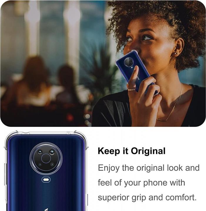 Actual product image Screenguard Nokia G20 Cover Crystal Soft Airbag Bumper (Nokia G20)