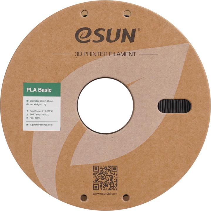 Produktbild eSUN PLA BASIC 1,75mm BLACK 1kg (PLA, 1.75 mm, 1000 g, Schwarz)