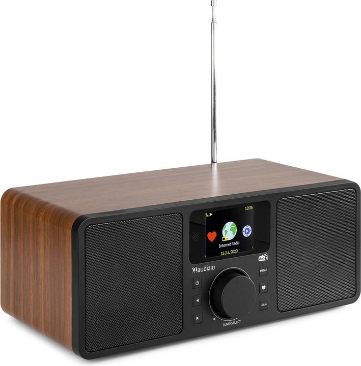 Actual product image Audizio Internet Radio Rome Brown (Web radio, FM, DAB+, Bluetooth)