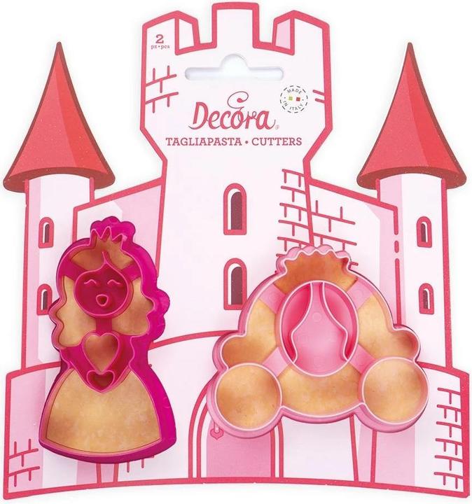 Image du produit Decora Set d'emporte-pièces pour biscuits, 2 pièces, princesse