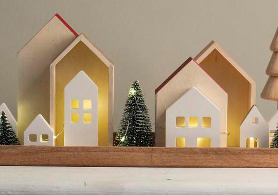 Actual product image Rayher Wood Frame Houses, FSC Mix Credit