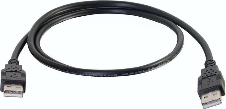 Immagine prodotto C2G Cavo USB 2.0 da A maschio ad A maschio, 1 m - Nero (3,3 piedi) (1 m, USB 2.0)