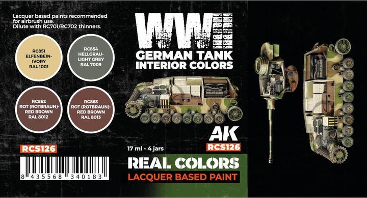 Immagine prodotto AK Interactive SET di colori interni dei carri armati tedeschi della seconda guerra mondiale (17 ml)