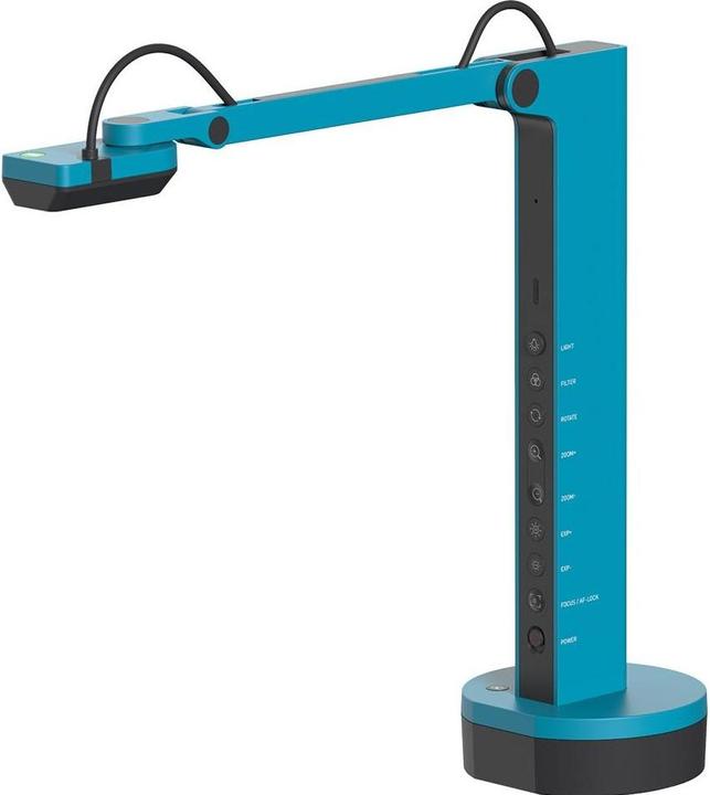 Actual product image Ipevo DOK VZ-X USB/HDMI/WLAN 8MP Micro Light Battery blue (Full HD)