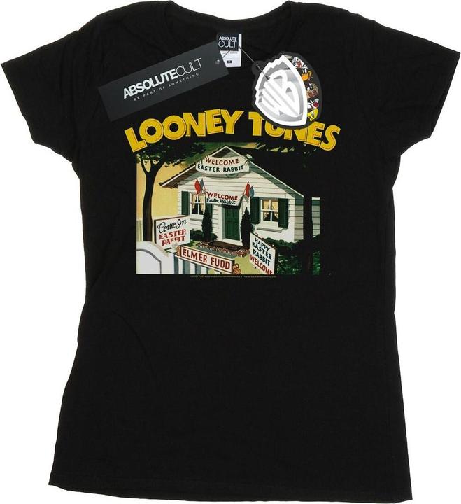 Immagine prodotto Looney Tunes Elmer Fudd Welcome Easter Rabbit Maglietta Donna (XXL)