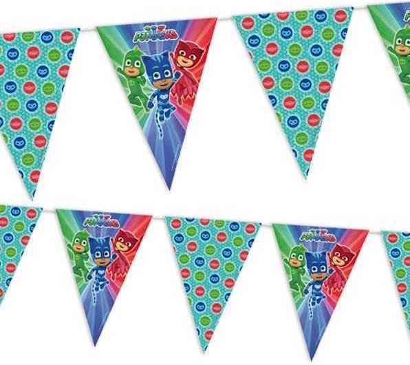 Produktbild JT Lizenzen PJ Masks: Wimpel Flagge (9er Set)