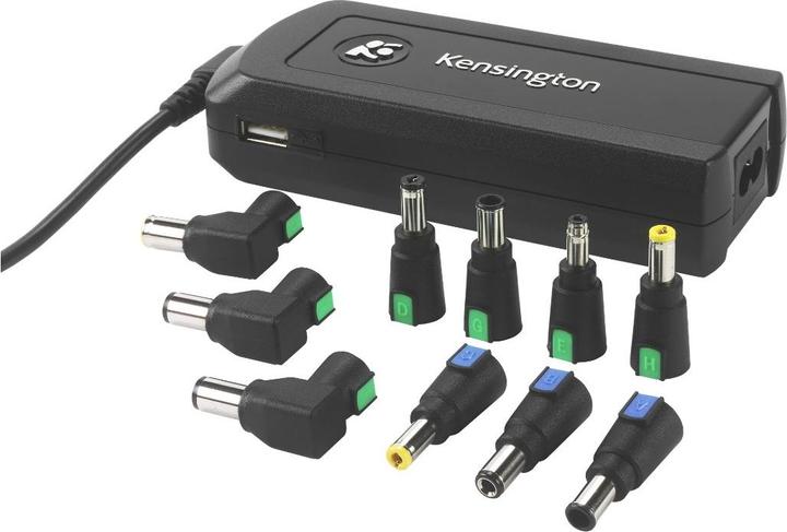 Image du produit Kensington Adaptateur d'alimentation pour ordinateur portable avec USB pour le mur/la voiture/l'air (90 W)