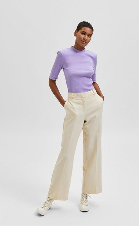 Actual product image Selected Femme Organic cotton ribbed t-shirt (S)