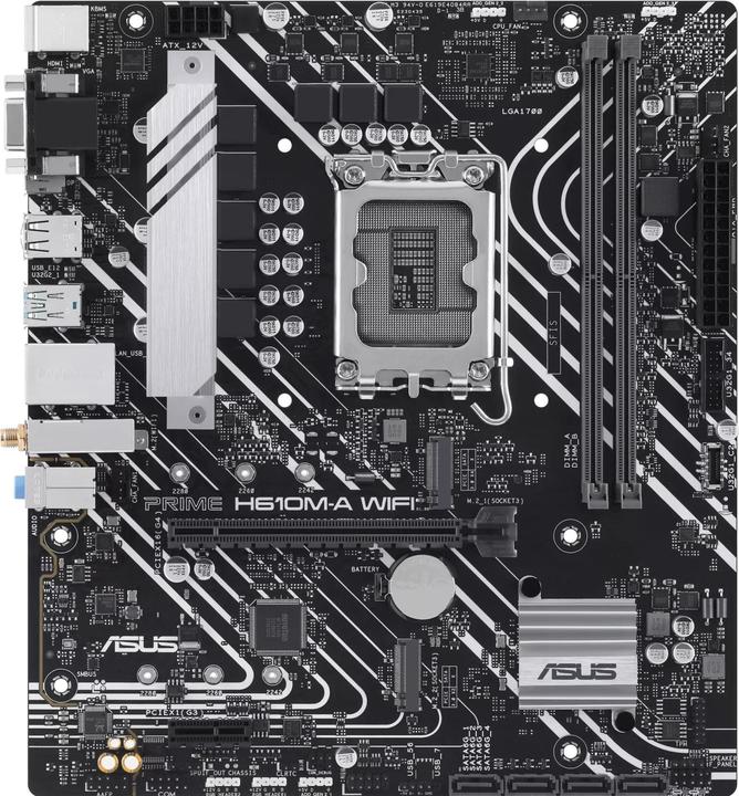 ASUS PRIME H610M-A WIFI (LGA 1700, Intel H610, mATX)