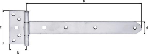 Immagine prodotto Alberts Erpice trasversale tipo 124 leggero, 300 x 33 mm, acciaio inox