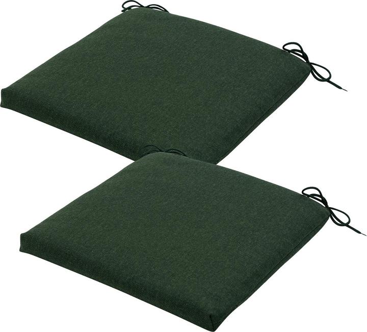Natura Punto Stuhlkissen Outdoor mit Bändchen, 2er Set (40 x 40 cm)