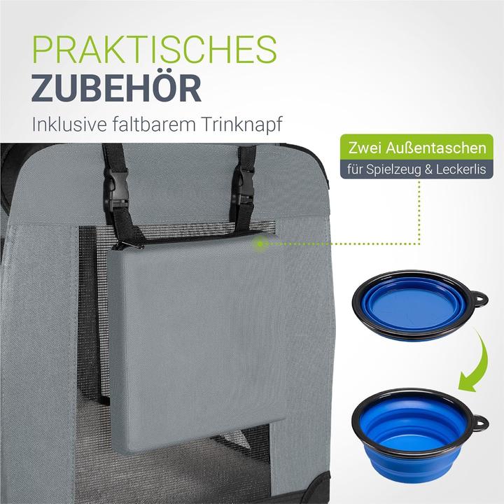 Produktbild Hauptner Hundetransportbox (faltbar) (Hund, Sicherheitsverschluss, Waschbar, Atmungsaktiv)