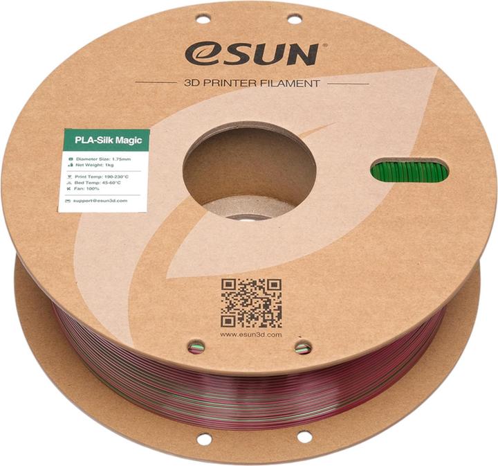 Image du produit eSUN EPLA-SILK MAGIC 1,75mm RED GREEN 1kg (PLA, 1.75 mm, 1000 g, Multicolore)