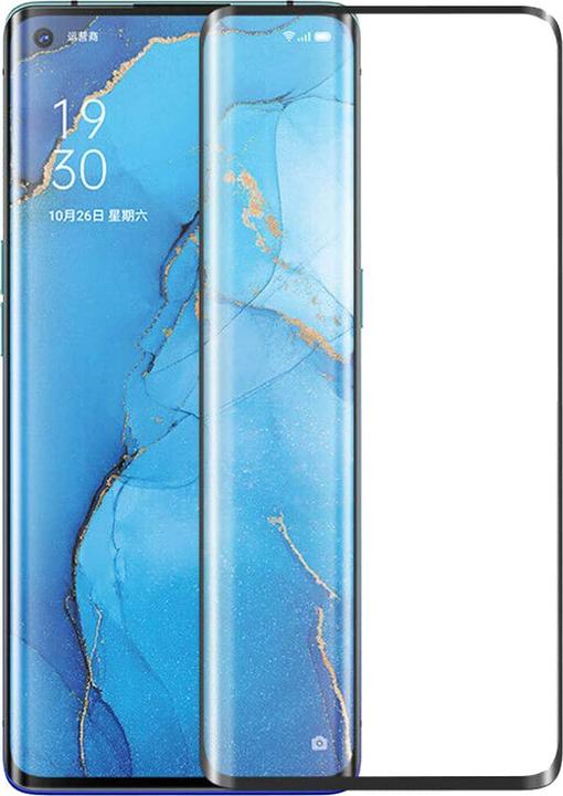 Produktbild PhoneLook 3D Tempered Glass Full Screen Display Schutzglas mit schwarzem Rahmen (1 Stück, Oppo Find X2)