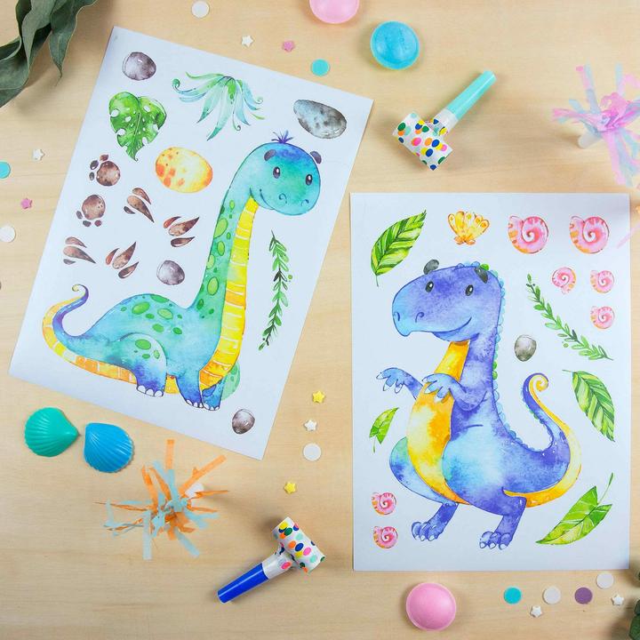 Produktbild Papierdrachen Wandtattoos - Dinosaurier - Set 5 (2 x 22 x 32 cm)