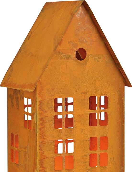 Produktbild G. Wurm Windlicht Haus aus Metall (1 x, 17 x 40 x 14 cm)