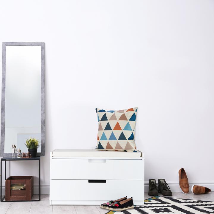 Actual product image Relaxdays Storage Bench With 2 Drawers (80 cm)