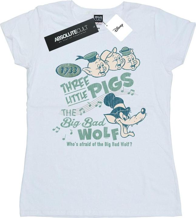 Produktbild Disney Three Little Pigs Who's Afraid Of The Big Bad Wolf TShirt (XXL)