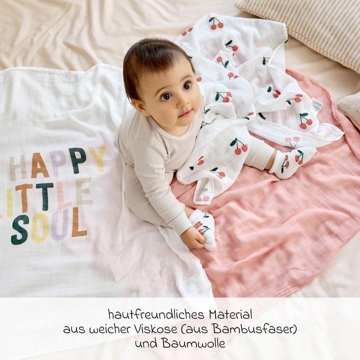 Produktbild Lässig Mullwindeln & Mulltücher Mulltuch 3er Pack Heavenly Soft Swaddle L (80 cm, 80 cm)