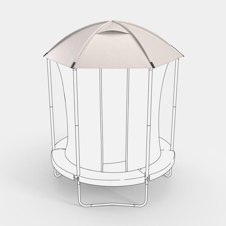 Actual product image Domyos Trampolindach Sonnen- und Regenschutz - Zubehör für Trampolin 240