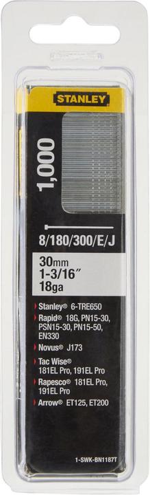Stanley CHIODO SVASATO 30MM/5/8 TIPO J-18GA