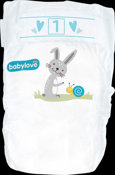 Immagine prodotto dm babylove Pannolini premium (Dimensione 1, Pacco trasportabile, 28 Pezzo/i)