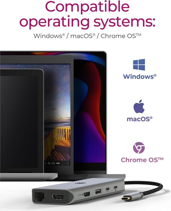 Actual product image Icy Box Dockingstation 12-in-1 USB Type-C (USB-C, 12 Ports)