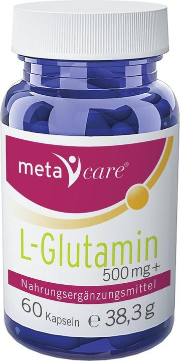 Image du produit Meta Care L-Glutamine en gélule 500 mg (60 pièce(s), Capsules, 60 g)