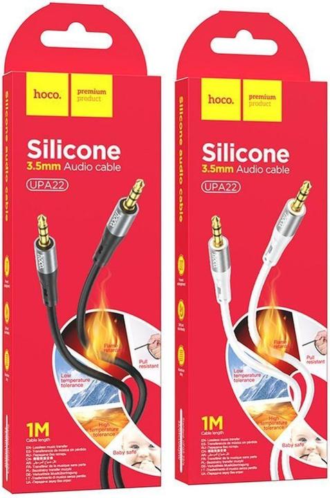 Produktbild Hoco 3.5mm to 3.5mm Audio Kabel UPA22, 1m, Schwarz (1 m)