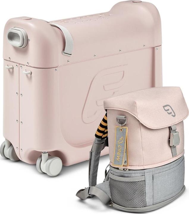Actual product image Stokke BedBox™ + Crew BackPack™ Travel Set Pink/Pink (23 l, Hand luggage (up to 50 litres))