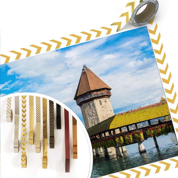 Produktbild Trenddeko Holzbrücke in Luzern (45 x 30 cm)