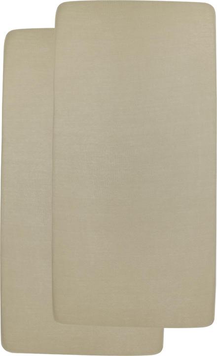 Image du produit Meyco jersey draps-housses 2-pack 60x120 taupe