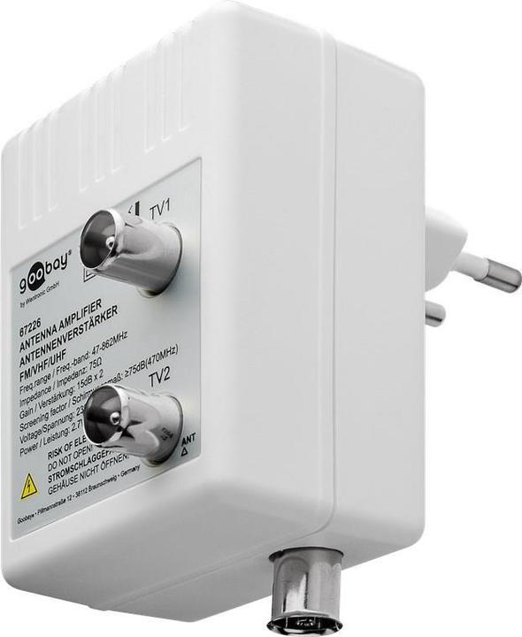 Produktbild Goobay Zweigeräte-Antennenverstärker (Verstärker)