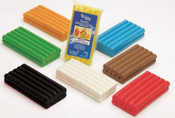 Produktbild hobbytime Plastilin 250g rot