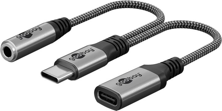 Goobay USB-C auf USB-C und Klinke 3,5 mm AUX (USB Typ C, USB Typ C)