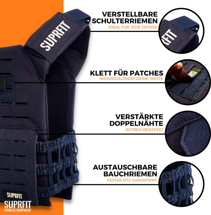 Actual product image Suprfit Sigurd 3D Weight Vest (1 x 8 kg)