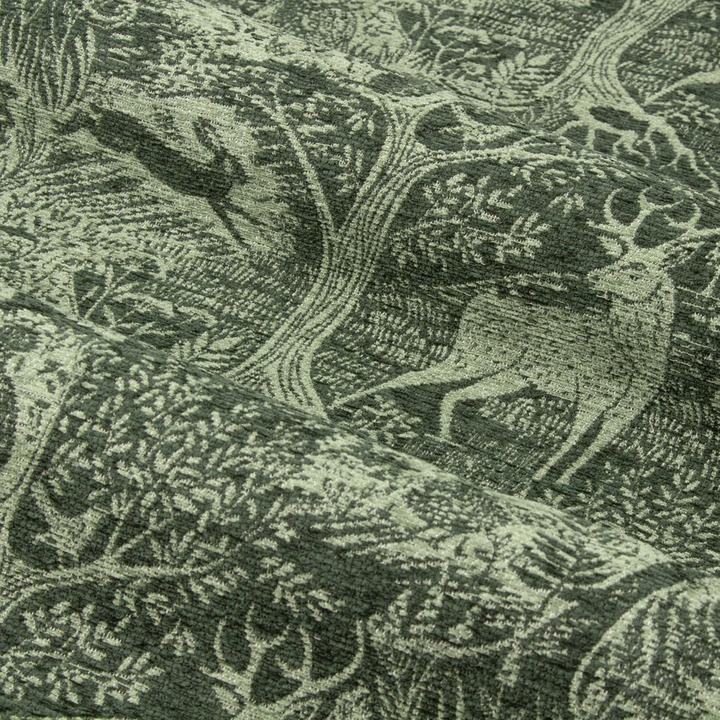 Produktbild Furn Ösenvorhänge Winter Woods Chenille Tiere (168 x 137 cm)