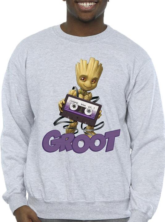 Actual product image Guardians of the Galaxy Mens Groot Casette Sweatshirt (L)