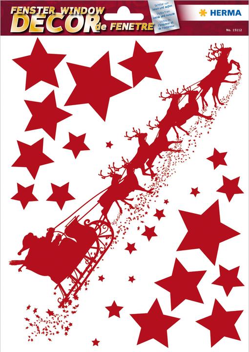 Actual product image HERMA Window picture Christmas drive 1 sheet