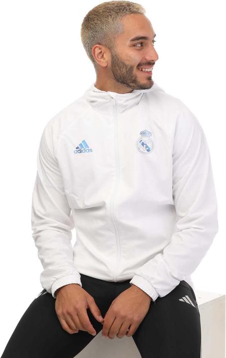 Actual product image adidas Mens Real Madrid CF Hooded Windbreaker (XS)