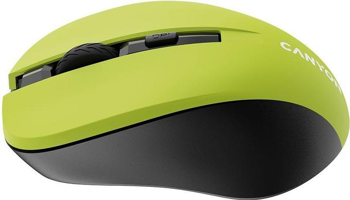 Actual product image Canyon MW-1, Wireless optical mouse USB, 800/1000/1200 dpi, yellow (Wireless)
